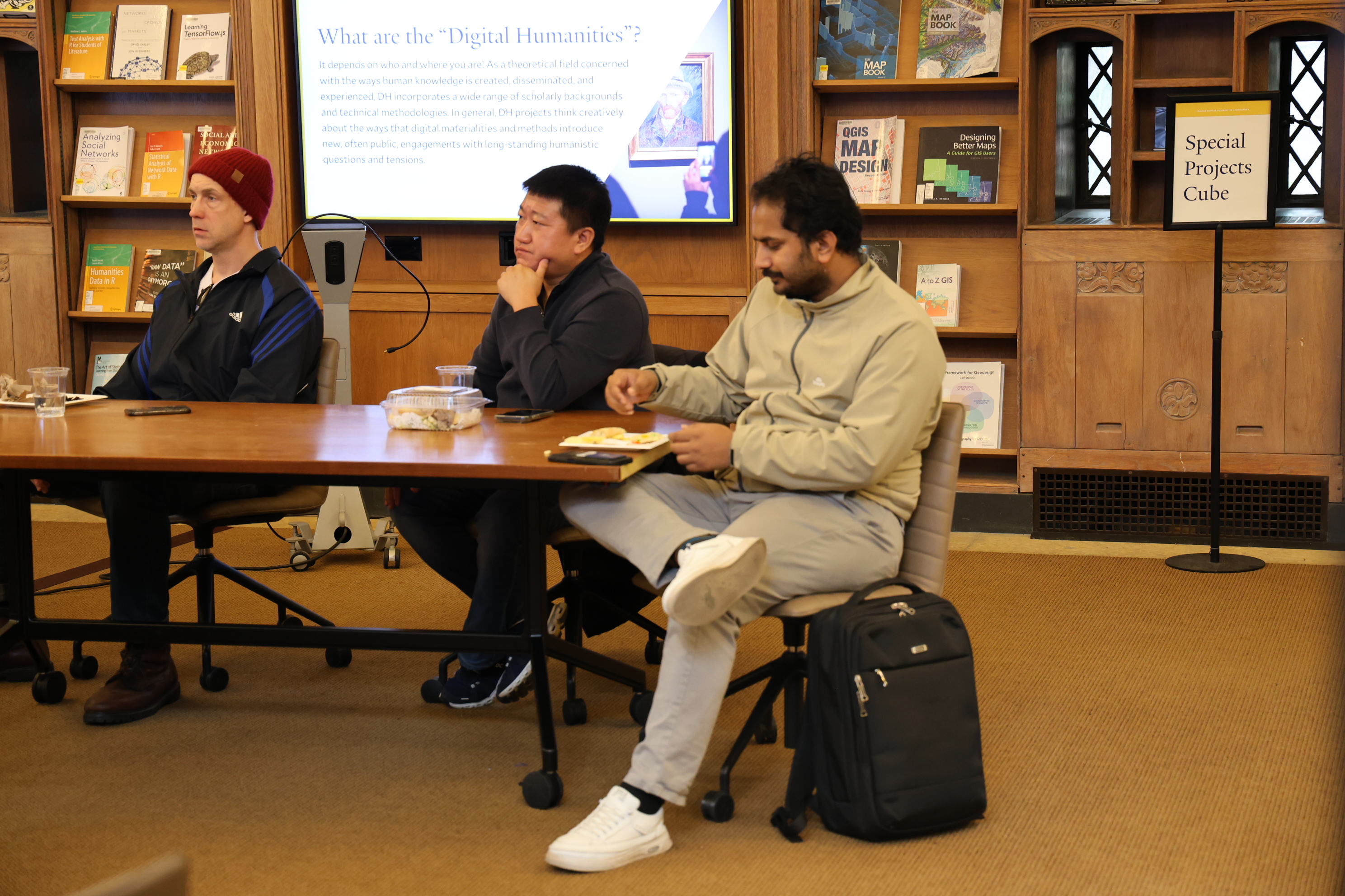 Students listening to Dr. Chakraborty