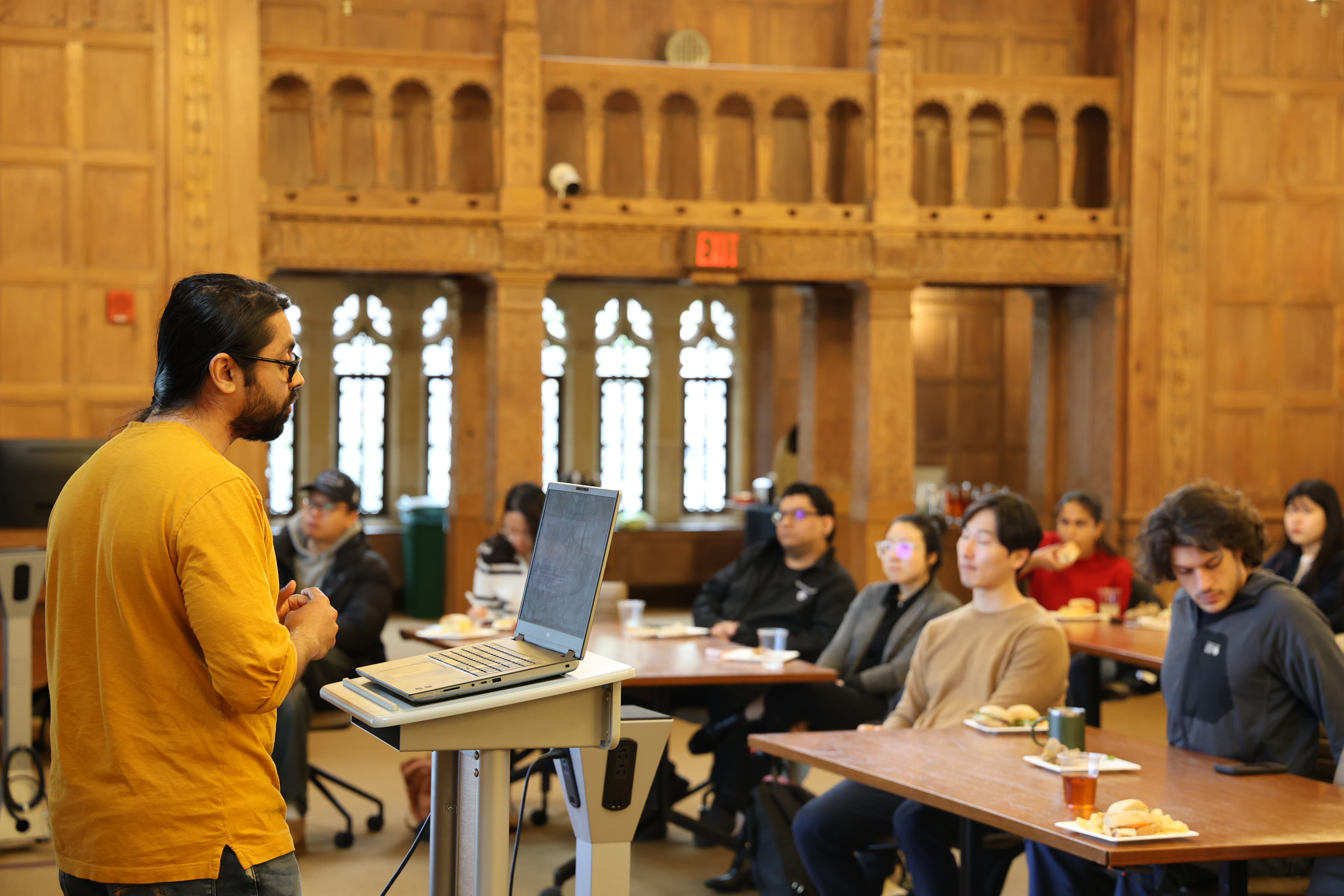  Dr. Chakraborty sharing his research