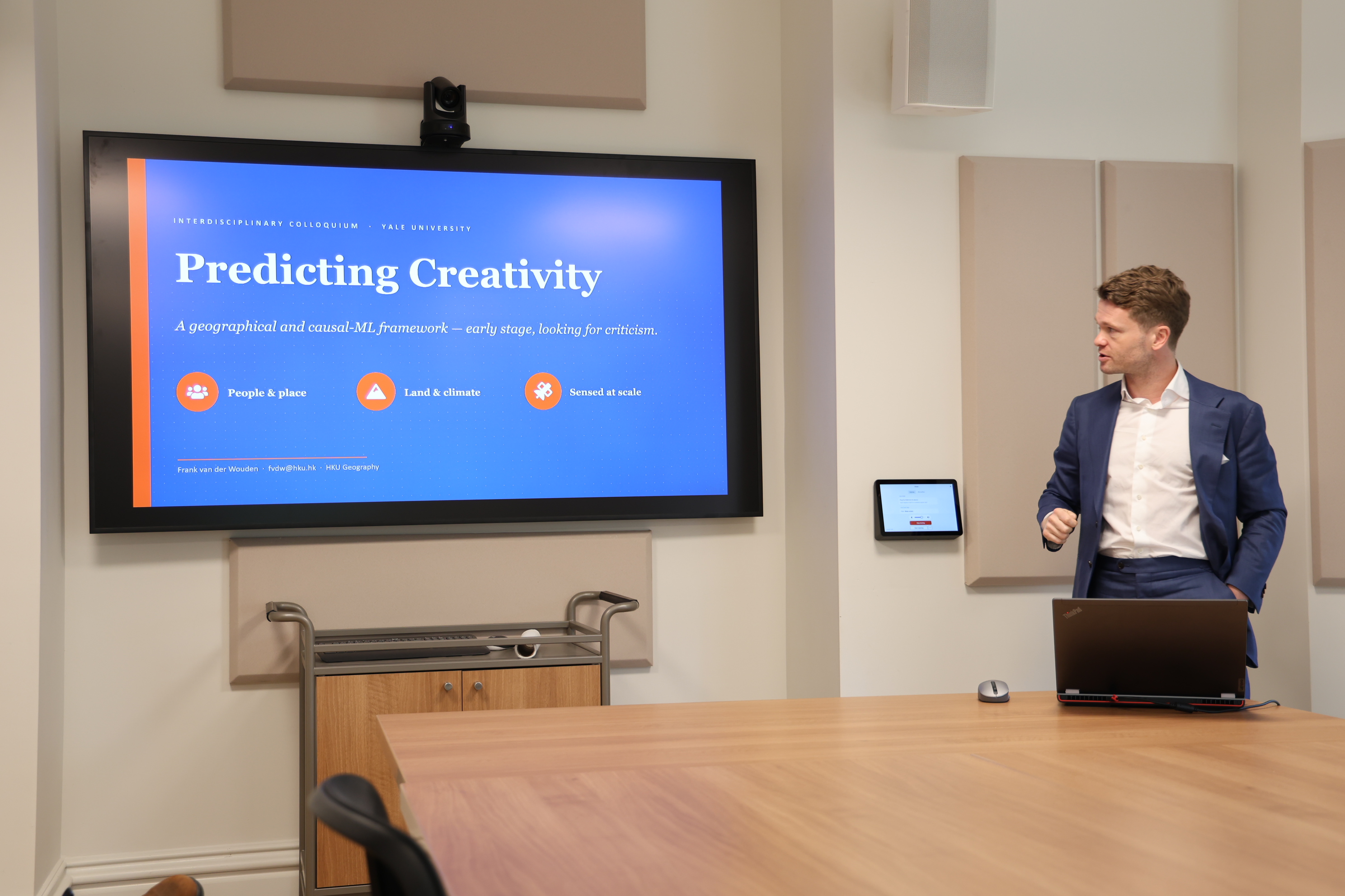 Frank sharing research