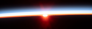 NASA - Sunrise from the Station - Indian Ocean