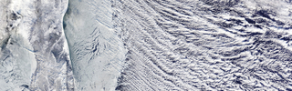 NASA - Cloud Streets Over the Sea of Okhotsk - eastern Russia