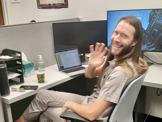 People completing capstone projects.